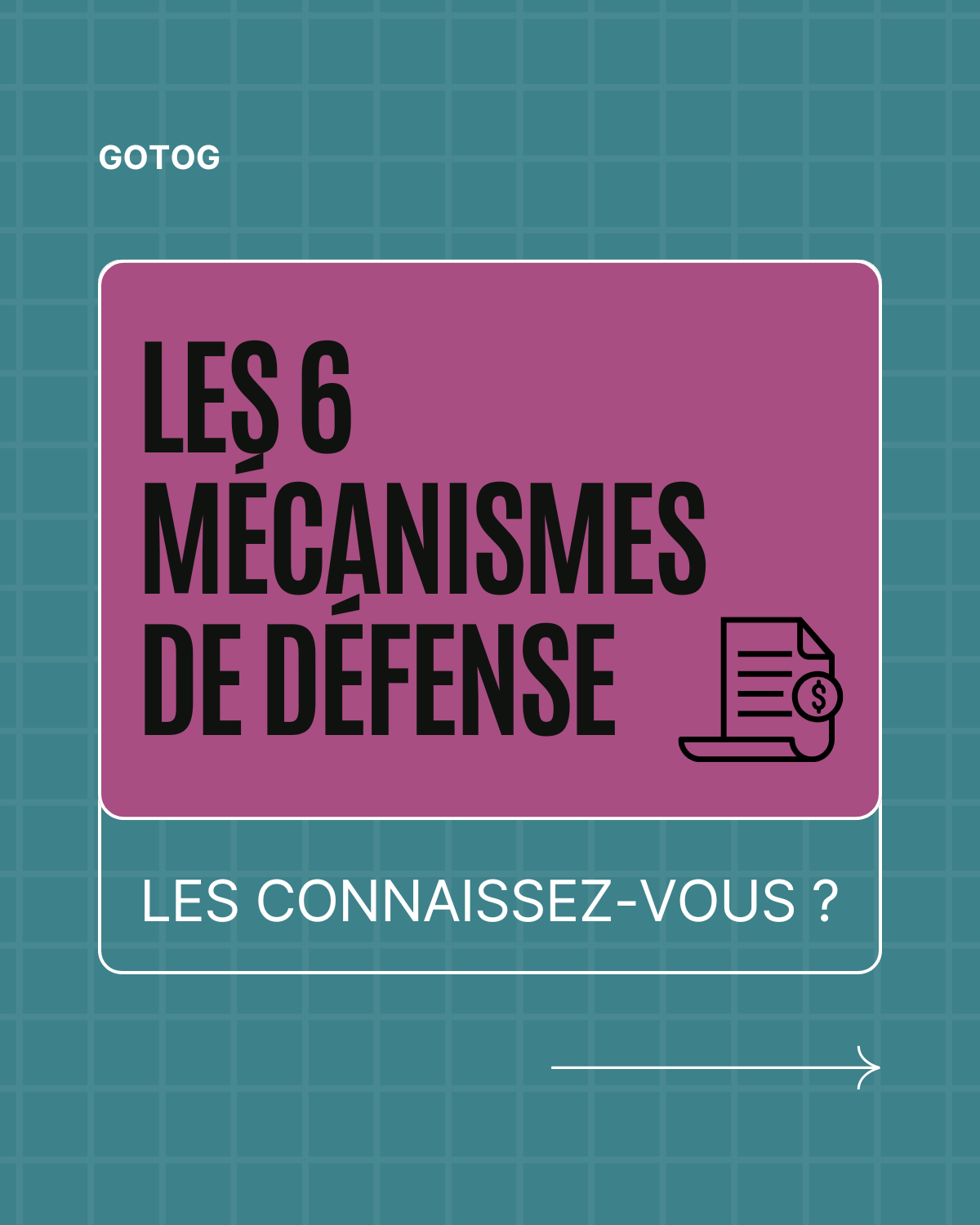 Les 6 mécanismes de défense